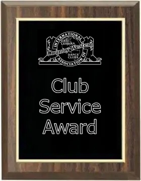 Club Service Award Sample